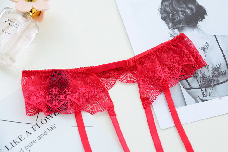 Sexy cám dỗ ren mỏng cô gái gợi cảm màu đen retro trong suốt cám dỗ garter clip garter kẹp giữ tất chân cho nữ