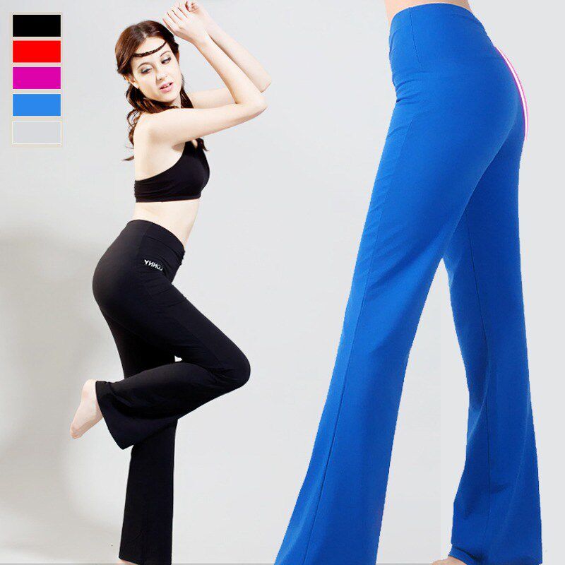 Popularity CONNY Connie Girl Yoga Dance Pants Rehearsant Pants Square Dance Large Size Straight Drum Horn Pants 8361