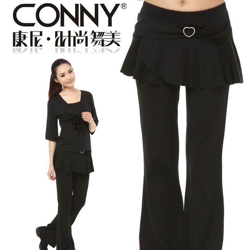 Popular conny rumba samba cowboy cha-cha bull aerobics dance slimming sweatpants latin dance bottoms