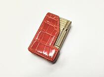 Animal skin elegant leather is suitable for customized lighter cases handmade hand-held light luxury genuine leather bag protection lighter leather cases universal