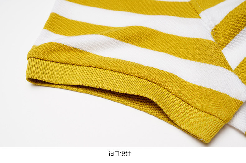 美国 GOLF 男士细条纹商务休闲Polo衫 图9