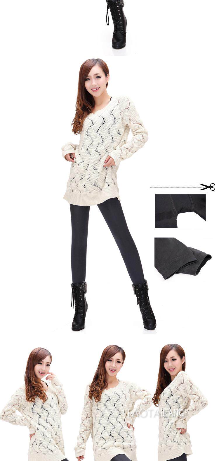 Pantalon collant en cachemire - Ref 749115 Image 11