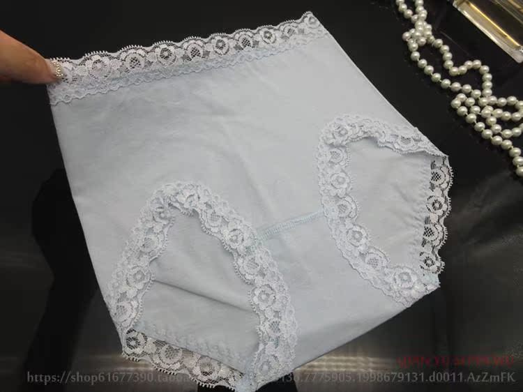 Cotton nguyên chất cao eo liền mạch đồ lót nữ Đồ lót cotton cao eo ren liền mạch liền mạch hông gợi cảm noi y cao cap