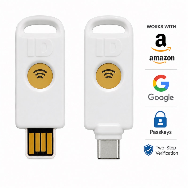 Original Imported Amazon Account Backend Registration Fido2 Security Key Usb-A or C Interface