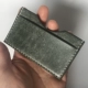 Handmade da chữ đơn giản da bò rau da rám nắng vận chuyển thẻ tàu điện ngầm di động thẻ xe buýt thẻ ngân hàng thẻ gói bộ - Hộp đựng thẻ ví đựng card hàng hiệu