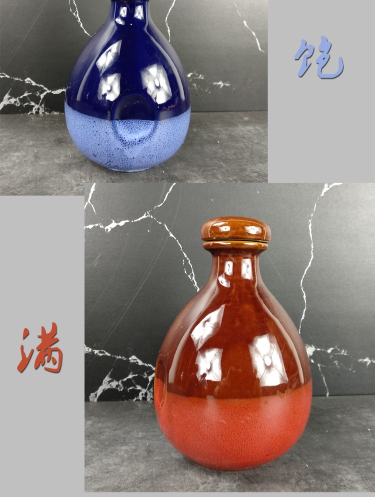 Bình gốm đất nung lọ cổ lọ rượu vang hip bình 1 kg tải chai rượu rỗng chai rượu 500ml gia ly ruou vang