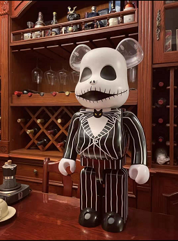 Kokukura Halloween BE@RBRICK Bearbrick SKELLINGTON Skull Jack Doll Bear