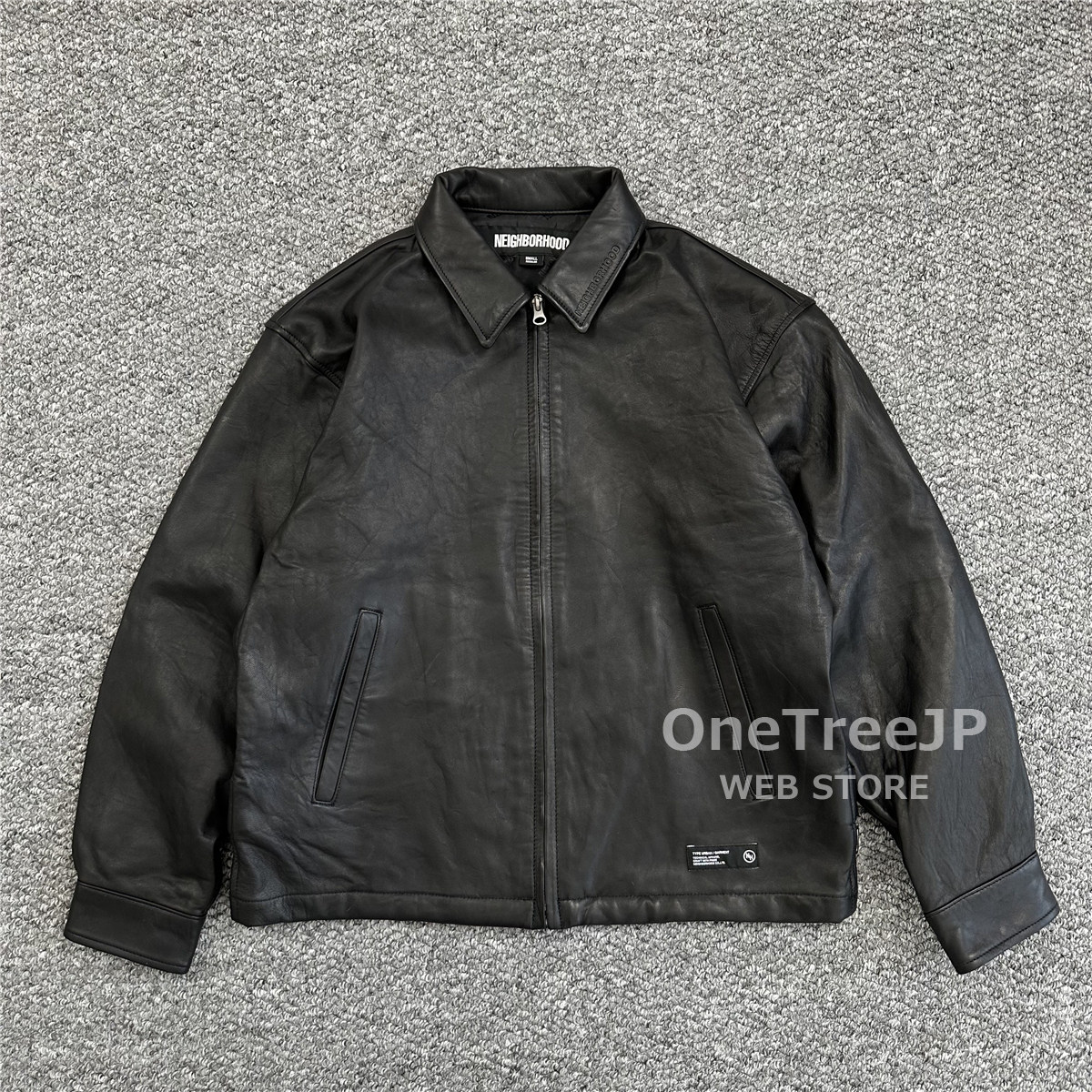 壹树NEIGHBORHOOD LEATHER ZIP WORK JACKET 皮革拉链夹克24AW评价- 淘宝网