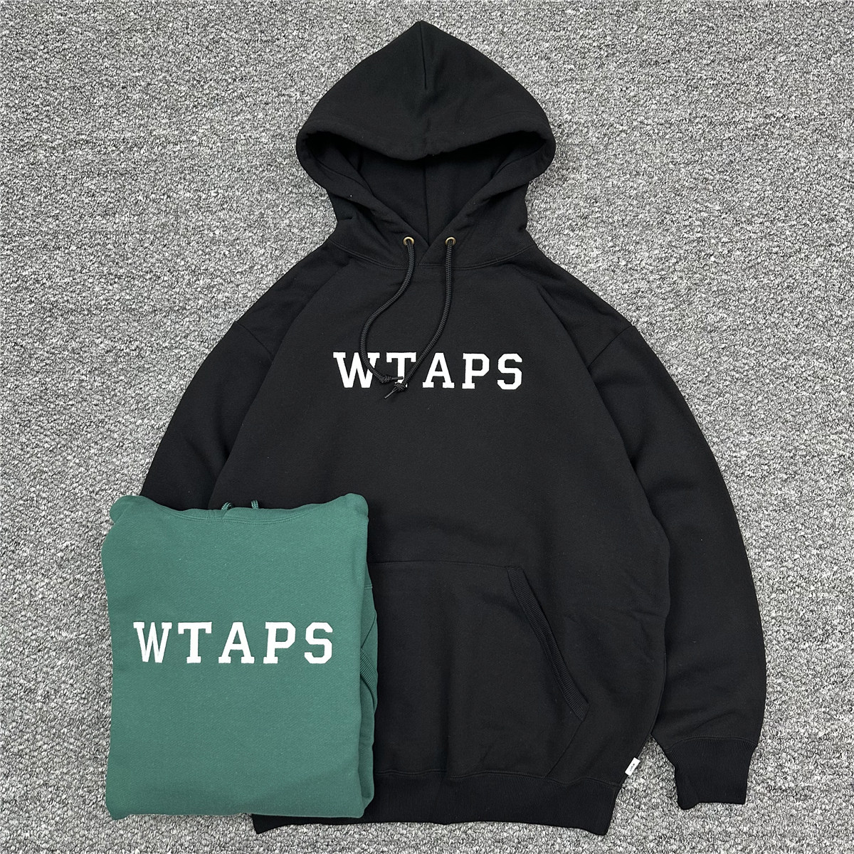 24SS　WTAPS　ACADEMY HOODY COTTON. COLLEGE WTAPS® Academy Logo-Print Appliquéd Cotton-Jersey Hoodie for