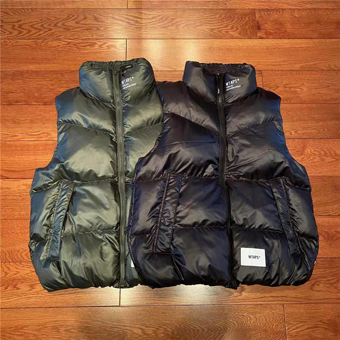 國倉WTAPS BIVOUAC/VEST/POLY.TAFFETA防水刺繡棉馬甲22AW