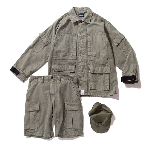 (Hikura) DESCENDANT DWU RIPSTOP LS SHIRT pocket shirt 18SS 3 21