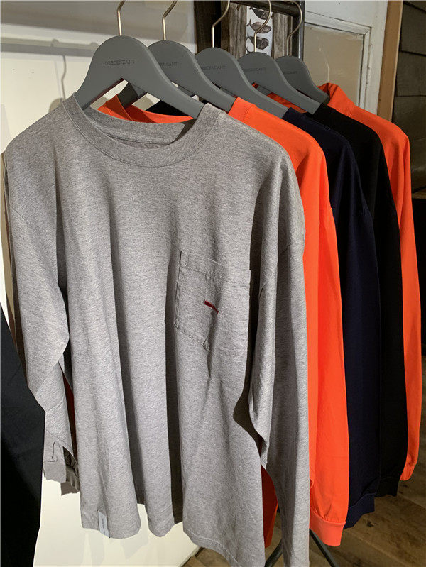(BUNKER) DESCENDANT CACHALOT CREW NECK LS 01 Long sleeves T-shirt 19AW 8 30-Taobao