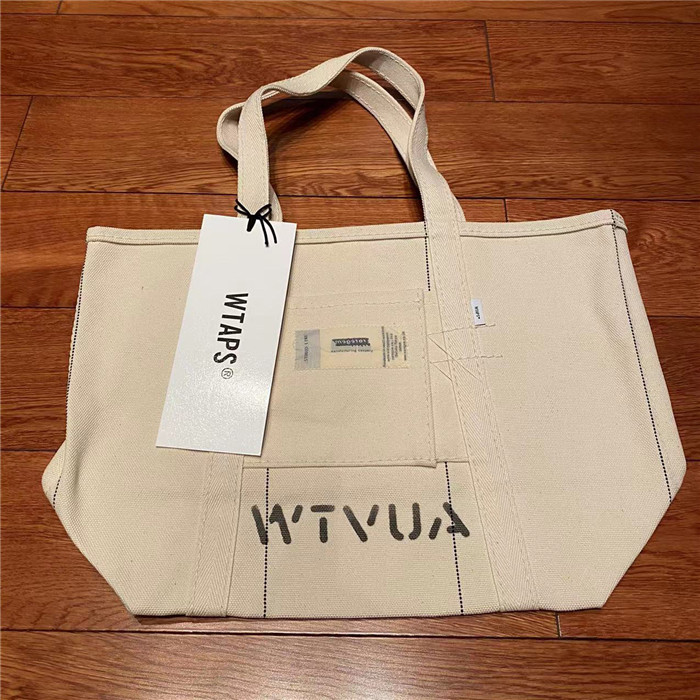 国仓WTAPS TOTE BAG S/M/L BAG.COTTON.RAREGEM 帆布单肩包20SS-Taobao