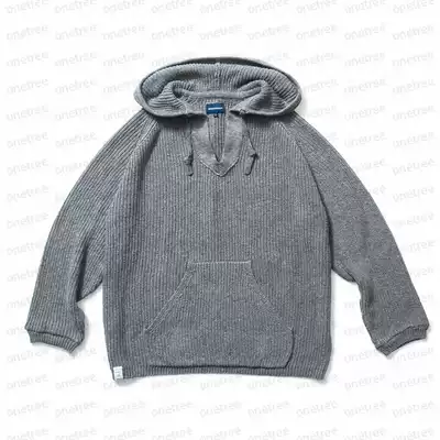 (NICHIKURA)ICHIKI DESCENDANT BAJA COTTON KNIT 17AW HOODED SWEATER