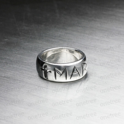 One Tree JAM HOME MADE JESUS ​​MARIA RING -MARIA- Silver Ring