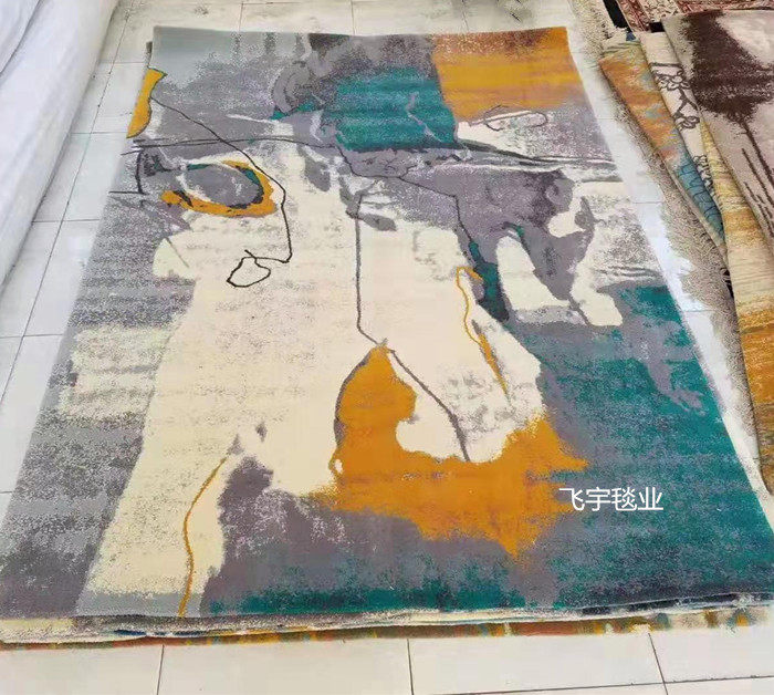 товар из китая 优质新毛客厅地毯 书房茶几卧室地毯 家居家用装饰地毯纯羊毛地毯 Feiyu