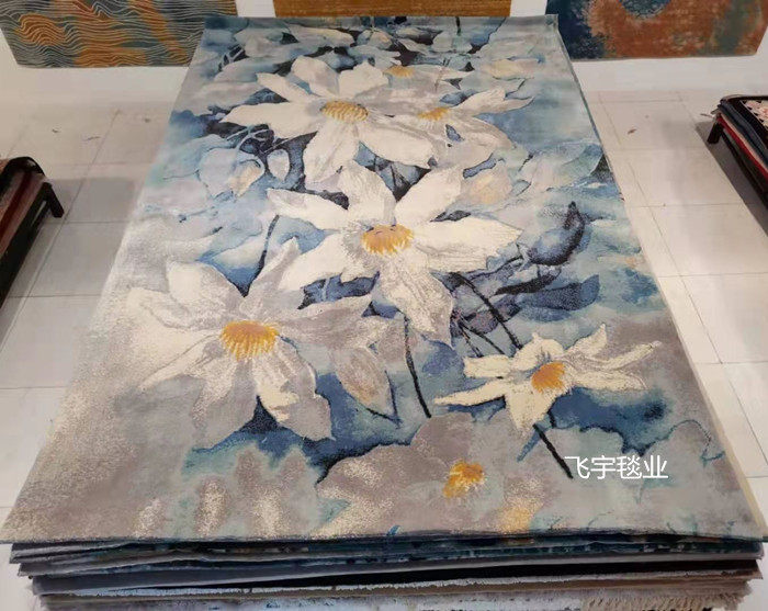 товар из китая 优质新毛客厅地毯 书房茶几卧室地毯 家居家用装饰地毯纯羊毛地毯 Feiyu