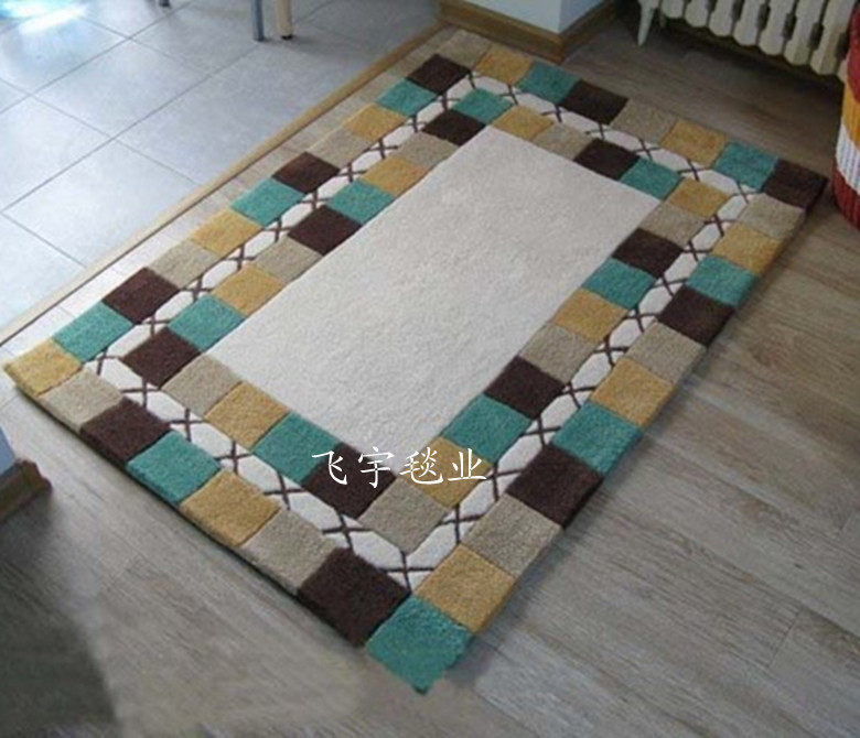 ковер 压克力纤维地毯 手工剪花地毯 客厅毯 茶几毯 地毯 门厅毯 卧室地毯特价 Feiyu