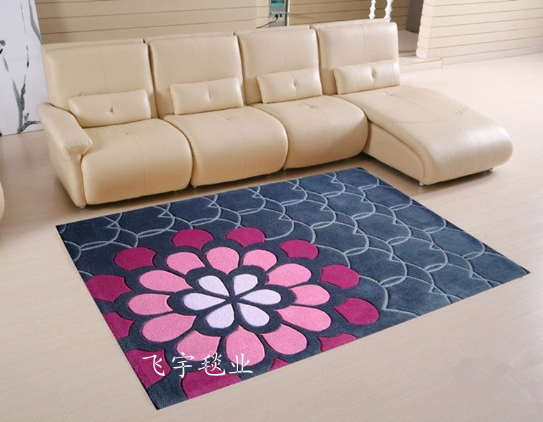 ковер 压克力纤维地毯 手工剪花地毯 客厅毯 茶几毯 地毯 门厅毯 卧室地毯特价 Feiyu