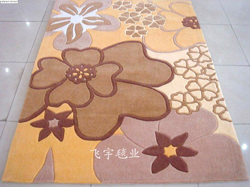 ковер 压克力纤维地毯 手工剪花地毯 客厅毯 茶几毯 地毯 门厅毯 卧室地毯特价 Feiyu