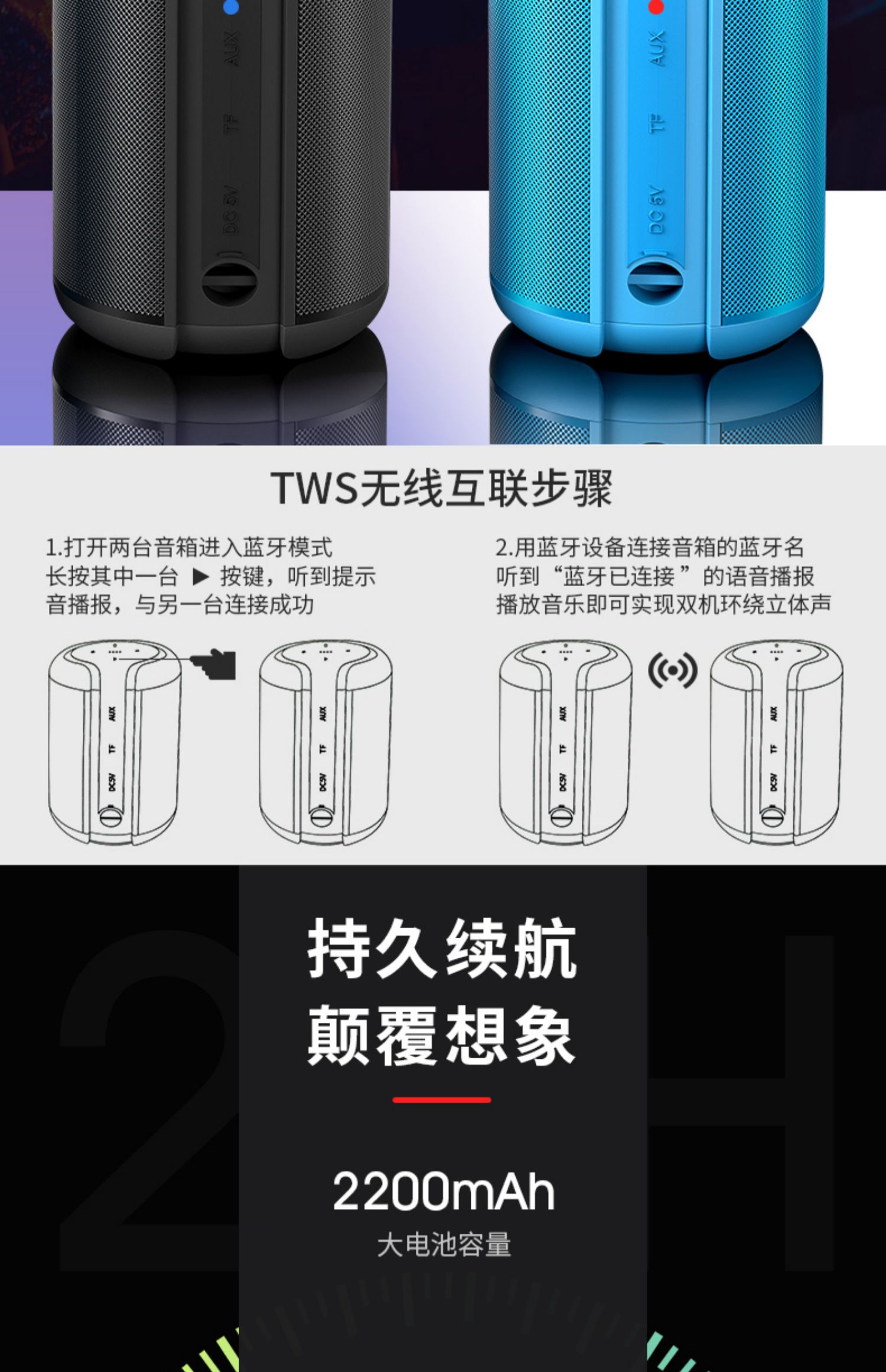 Loa Bluetooth Nhỏ cầm tay Loa siêu trầm Âm lượng lớn Điện thoại di động Không dây Trang chủ ngoài trời Di động Mini Cannon 3D Bao quanh Trình phát thẻ âm thanh chất lượng cao - Trình phát TV thông minh củ phát wifi cầm tay