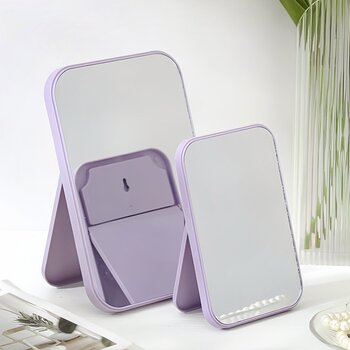 Princess mirror folding portable large internet celebrity simple portable dormitory desktop female makeup mirror desktop dressing mirror