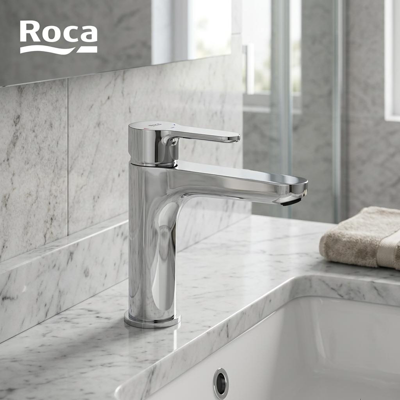 Roca Bathroom L20 Single-Hole Single-Handle Basin Faucet for Above-Counter and Under-Counter Basins A5A3B09C0N Roca Bathroom L20 Single-Hole Single-Handle Basin Faucet for Above-Counter and Under-Counter Basins A5A3B09C0N