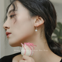 925 silver needle hypoallergenic Shi Jia pearl earrings High sense earrings New Original design