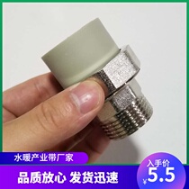 Gray PPR outer wire copper joint 20 25 32 40 50 63 75 90 110 external teeth All copper slipknot