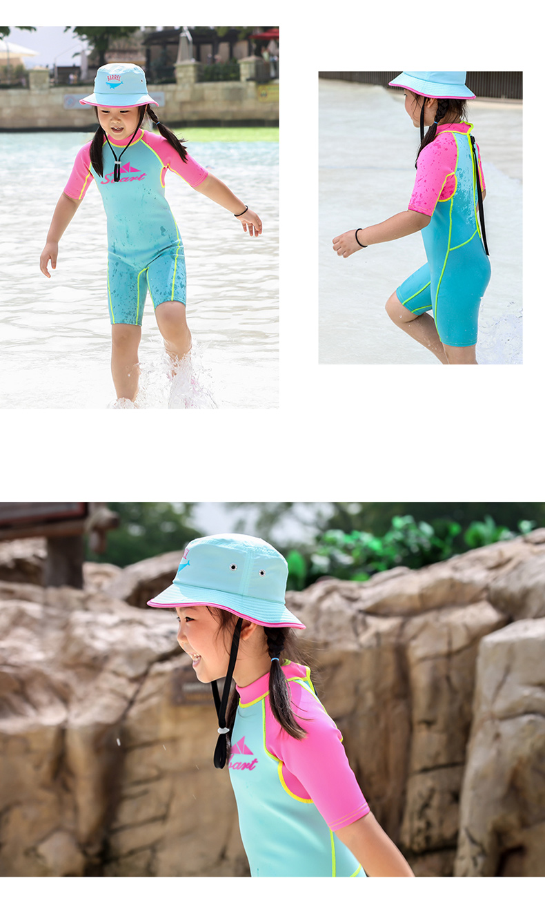 Shark Bart Winter Đồ bơi cho trẻ em Xiêm Trẻ em gái Cô gái dày đặc Bộ đồ lặn ấm áp Lặn biển - Bộ đồ bơi của Kid đồ bơi nàng tiên cá cho be gái