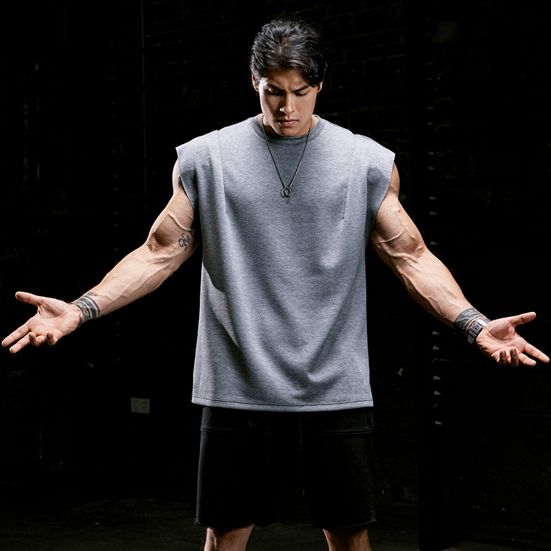 Muscle Dog 160g Air Cotton Sports Fitness Vest for Men in Summer, Loose and Breathable Wide-Shoulder Sleeveless Training Clothes Muscle Dog 160g Air Cotton Sports Fitness Vest for Men in Summer, Loose and Breathable Wide-Shoulder Sleeveless Training Clothes