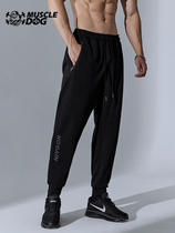 Muscle dog sports trousers mens tide brand autumn new breathable healthy cotton loose bundle feet running training fitness pants