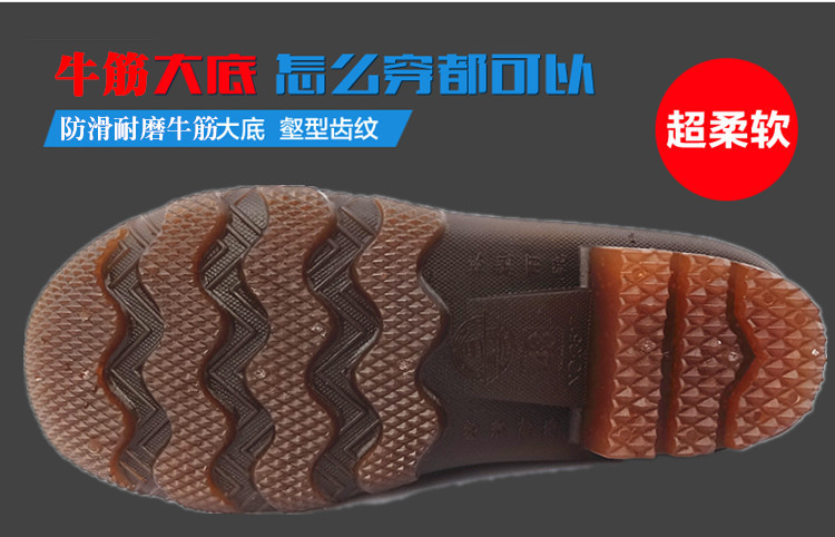 Mùa đông cộng với giày mưa ấm áp cho nam giày cao ủng đi mưa không thấm nước cộng với nhung cao su giày chống nước Adidas