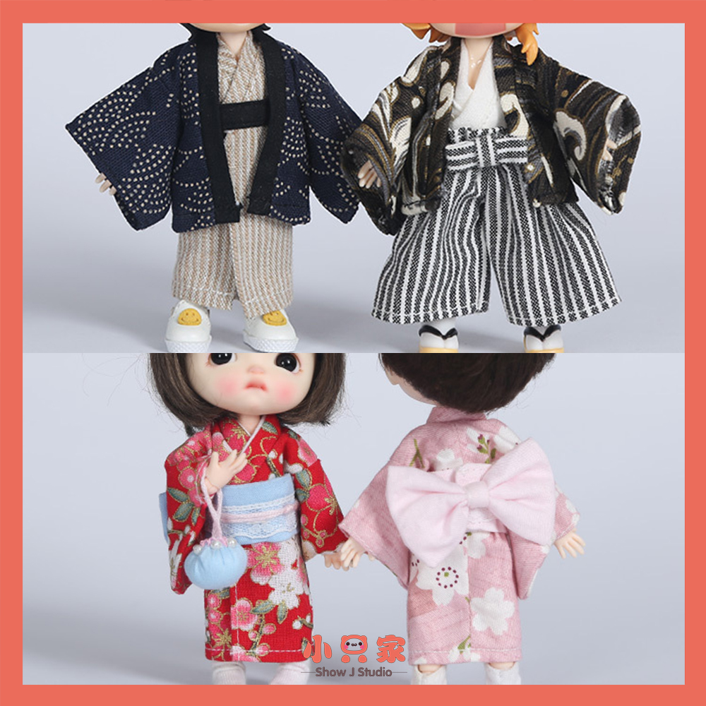 Small family] ob11 small noise DDF baby clothes kimono suit 12 points bjd clothes GSC body ymy