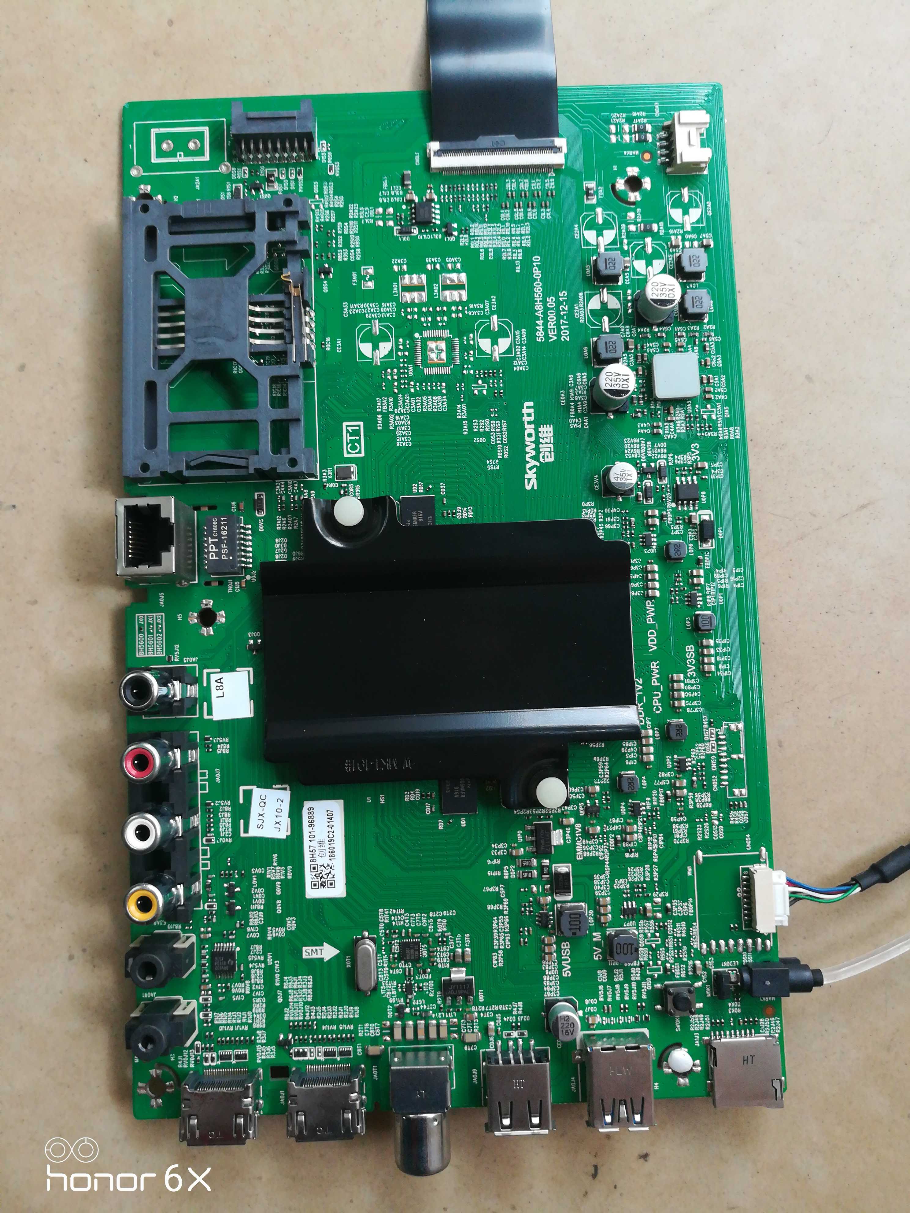 Original original Skyworth 55H5 motherboard 5844-A8H560-0P10 with screen SDL550WY