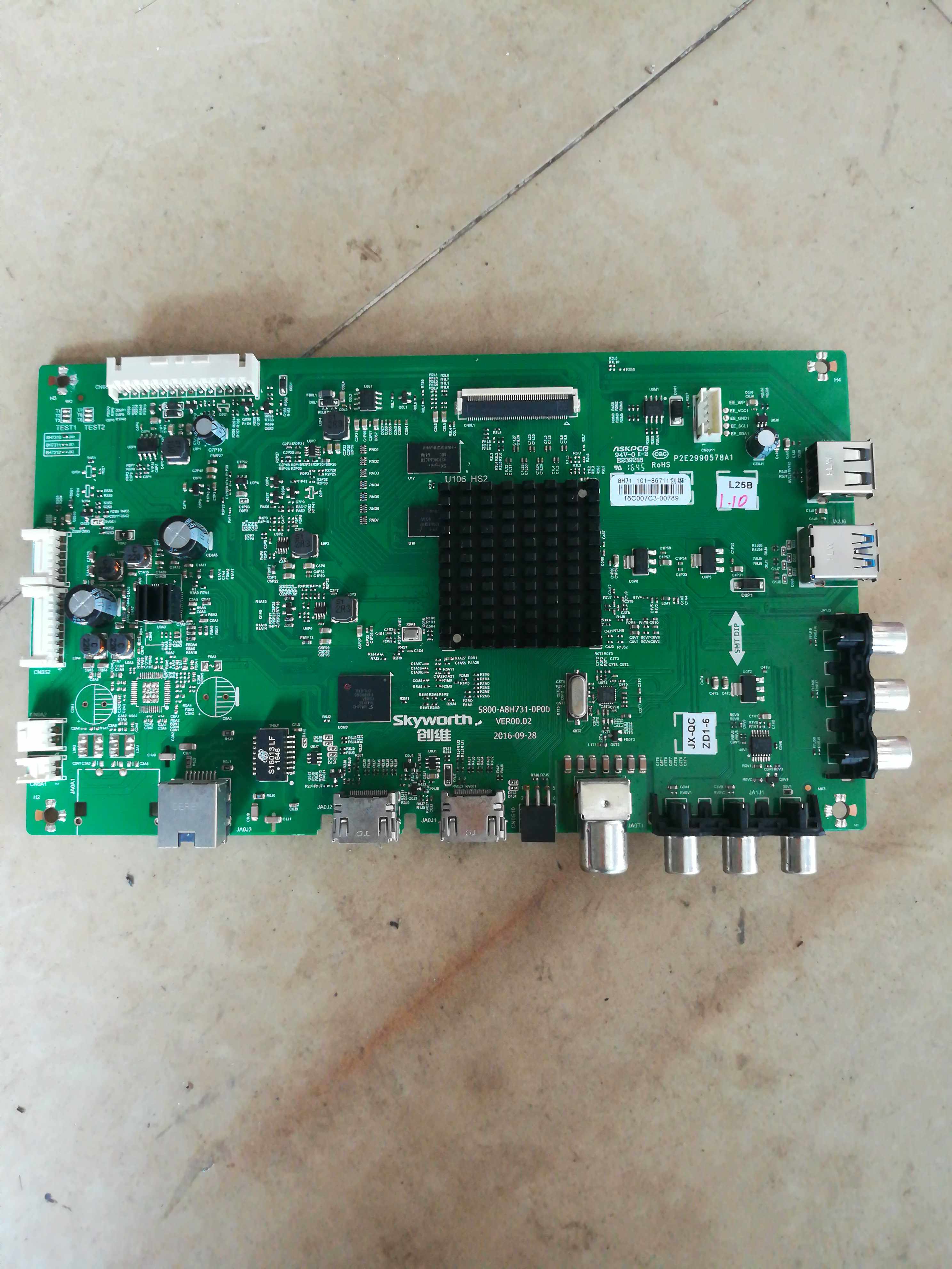 Original Skyworth 43E6000 45E5 55E5 motherboard 5800-A8H731-0P00 various screens