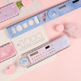 Универсальная линейка, милые обучающие канцтовары для школьников на солнечной энергии