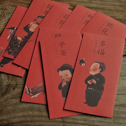 Retro General 2025 Высококачественная сумка с красной конвертом для 1000 подарков юаня для каждого члена Творческого свадебного праздника-это печать