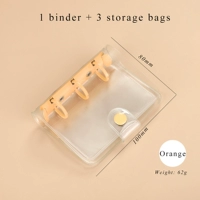 Оранжевый с 3 мешками для хранения