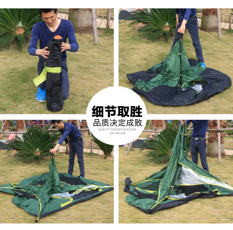 Lều lạc đà ngoài trời 3-4-5-8 người hoàn toàn tự động hai phòng ngủ một hội trường dày mưa cắm trại thiết bị cắm trại lều - Lều / mái hiên / phụ kiện lều lều du lịch