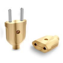 Power extension cord male and female docking plug 10A European style two circle monitoring plug German Korean Russian socket