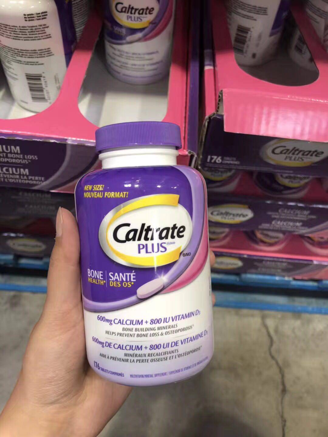 Spot Canadian Calcic Calcium Tablets Caltrate Plus Vitamin D K Calcium Magnesium Zinc Menopause Health