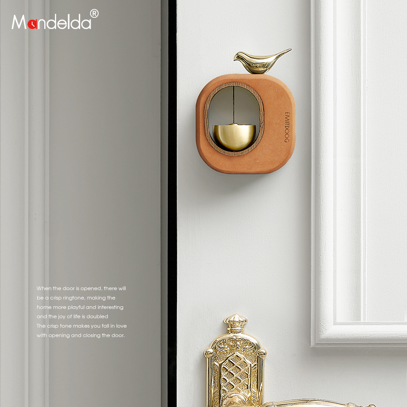 High face value in door reminding copper bell door hanging open door entrance doorbell doorway door decoration gift Qiao relocating gift