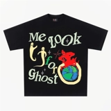 Ретро футболка подходит для мужчин и женщин в стиле хип-хоп для влюбленных, в американском стиле, оверсайз, короткий рукав