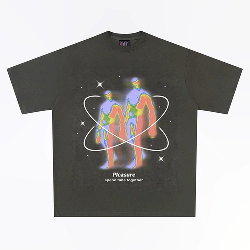 Удовольствие провести время вместе американский бренд прилив ретро инопланетные мужчины и женщины, один и тот же короткий