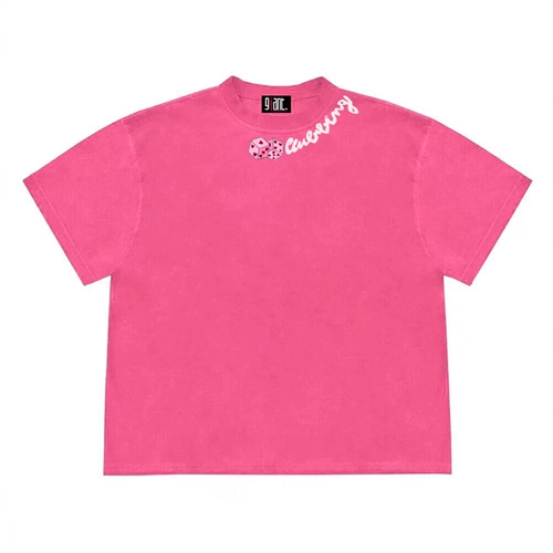 Хлопковая ретро футболка с коротким рукавом, 260 грамм, короткий рукав