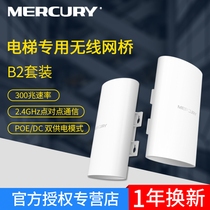 Mercury 2 4G set elevator dedicated wireless bridge high power CPE monitoring wifi network engineering AP