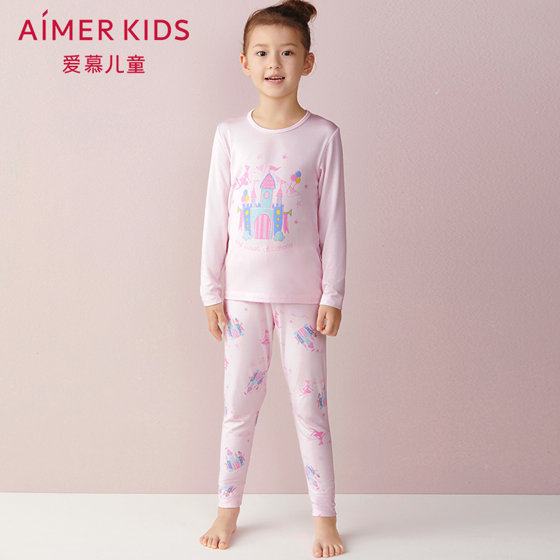 Adore Children Dream Castle Girl Cartoon Cartoon Printed Home Autumn Pants Long Pants AK1730681