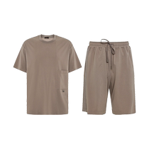 (Same style in shopping malls) Mr. Admire Spring and Summer Accompanying Home Clothes Round Neck Short Sleeve Shorts Set NS2023014