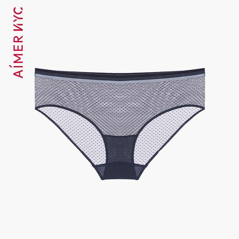 AIMERNYC LINGERIE HOSTESS CLINTON LACE SEXY MID-WAIST FOUR-CORNER PANTS AN230261